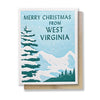 Merry Christmas From West Virginia Card