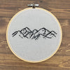Hand Embroidered Mountain Wall-hanging