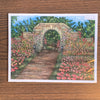 Rose Garden Arch Art Print