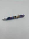 Purple/teal wood Barrel Pen