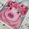 Spring Piggy Art Print - 5x7
