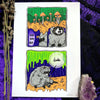 Magic Shroom Raccoon Art Print - 5x7