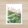 Moss with Sporophytes - Watercolor Art Print 11x14