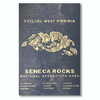 Seneca Rocks Letterpress Art Print 12 x 18