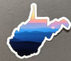 WV Blue Mountain Sunset Sticker